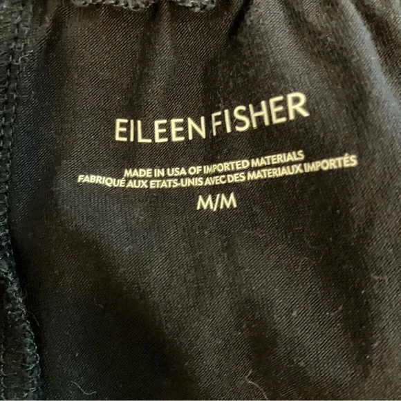 Eileen Fisher Organic Cotton Jersey Cuffed Pants in Navy Blue Medium - Picture 11 of 12